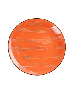 Тарелка обеденная Scratch d 28 см цвет оранжевый Wilmax
