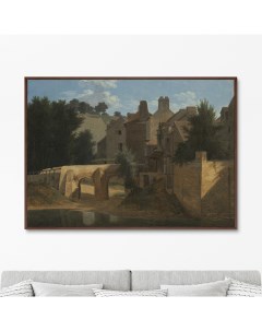Репродукция картины на холсте View in the Ile de France 1810г Размер картины 75х105см Картины в квартиру