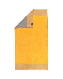 Полотенце махровое Two Tone 80x150см цвет желтый Cawo