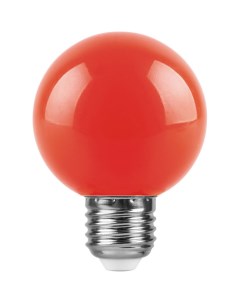 Светодиодная лампа LB 371 Шар красный 3Вт Е27 Feron