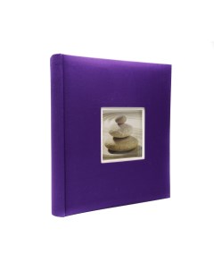 Фотоальбом 10x15 см 400 фото Классика с окошком фиолетовый Fotografia