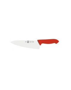 Нож поварской 200 330 мм Шеф красный с волн кромкой HoReCa 1 шт Icel