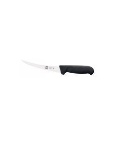 Нож обвалочный 150 290 мм изогнутый полугибкое лезвие черный Poly 1 шт Icel