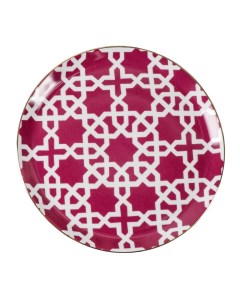 Тарелка обеденная Morocco d 24 см цвет фуксия Porland
