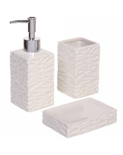 Набор для ванной комнаты Мистерия 532 382 3 предмета керамический белй Селфи