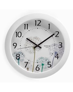 Часы Часы настенные серия Интерьер Одуванчик плавный ход d 29 см белые Troyka