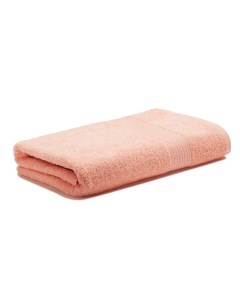 Махровое полотенце 100х180 для бани ванной бассейна хлопок 100 Цвет Персиковый Бтк