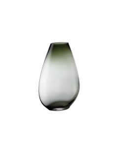 Декоративная ваза из дымчатого стекла Д207 Ш124 В305 серый Вещицы