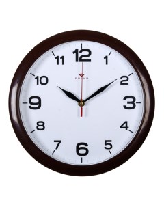 Часы настенные круглые 29 см корпус коричневый Классика 6026 132 Рубин