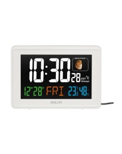 Часы B0359STHR WHITE часы с функцией термометра белый Baldr