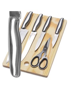 Набор ножей с разделочной доской 6 предметов нержавеющая сталь 26995 Mayer&boch