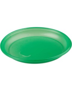 Десертная пластиковая тарелка 6 шт d 220 мм желтая 13492 Eurohouse
