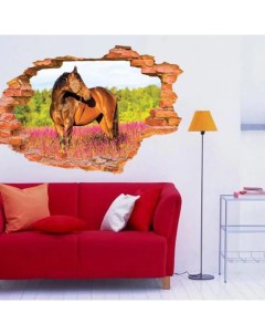 Наклейки на стену Животные Лошадь 60х90 см Animal world