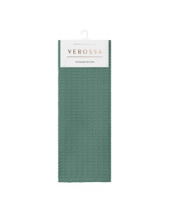 Полотенце 40 х 70 см вафельное зеленое Verossa