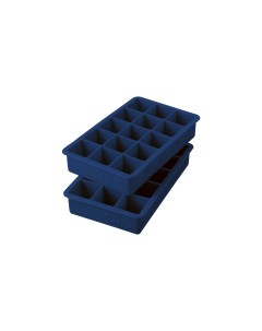 Набор форм силиконовых для льда кубик 3см 18х11х4 см 2 шт синий Tovolo