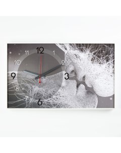 Часы картина настенные серия Интерьер Лица плавный ход 35 х 57 см Timebox