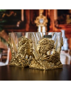Набор бокалов для виски ручной работы Лев в подарочной коробке 10059610 Город подарков