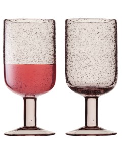Набор из 2 штук Бокалы для вина Flowi 0 41 л розовые Liberty jones