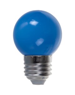 Декоративная светодиодная лампа LED G45 1W BLUE E27 FR С Volpe