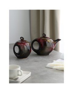 Чайная пара Китайская чайник 1 1 л сахарница 0 8 л керамика Керамика ручной работы