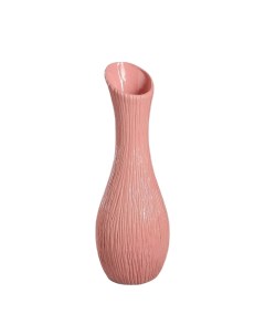 Ваза керамическая Лиза настольная розовая 32 см Керамика ручной работы