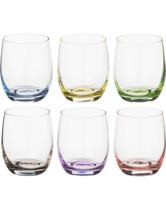 Набор стаканов для виски 6шт стекло Bohemia Crystal Rainbow 300мл 674 412 Crystal bohemia