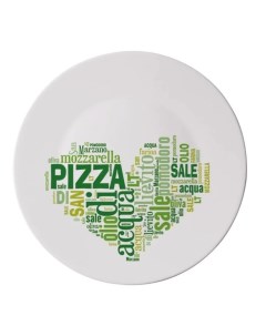 Блюдо для пиццы 33 см I Love Pizza Green 419320F77321752 Bormioli rocco