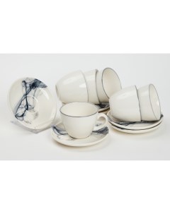 Чайный сервиз 12 предметов фарфор O M S Collection 200мл LN12CTDB1954 Tulu porselen