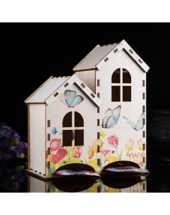 Чайный домик Бабочки на лугу 20х17 4х8 6 см Дарим красиво