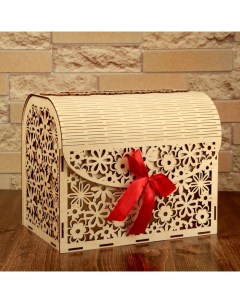 Коробка для денег Семейный банк деревянный Nobrand