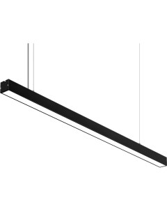 Светильник линейный подвесной светодиодный 24вт ip40 4x4х100 см цвет черный Apeyron