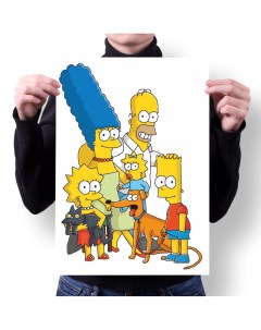 Плакат А4 Принт Simpsons Симпсоны 1 Migom