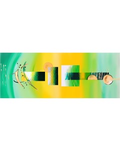 Картина на холсте с подрамником ХитАрт Летнее настроение 40x15 см Модулка