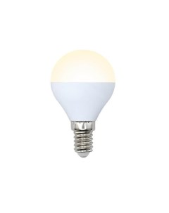 Лампа светодиодная E14 7W 3000K матовая LED G45 7W WW E14 FR NR UL 00003820 Volpe