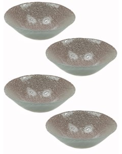 Набор салатников стекло Аксам Ривьера жемчуг диаметр 15см 4шт 15735 1 Akcam