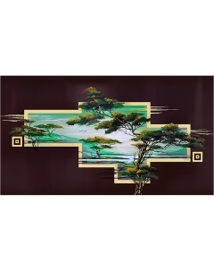 Картина на холсте с подрамником ХитАрт Пейзаж саванны 100x56 см Модулка