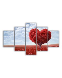 Картины Модульная картина Дерево любви 140х80 Красотища