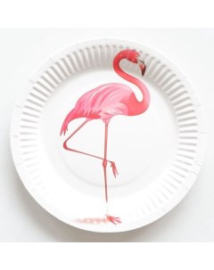 Тарелки Фламинго 10 шт 18 см Веселуха