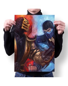 Плакат А4 Принт Mortal Kombat Мортал Комбат 16 Migom