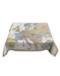 Скатерть Карта Европы в стиле ретро 145 145 см Globusoff