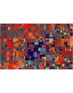 Картина на холсте с подрамником ХитАрт Мозаика 40x25 см Модулка