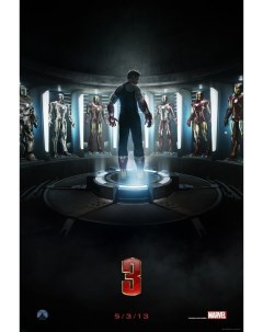 Постер к фильму Железный человек 3 Iron Man Three A4 Nobrand