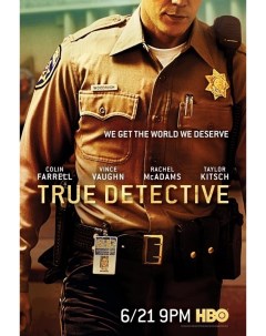 Постер к сериалу Настоящий детектив True Detective 50x70 см Nobrand