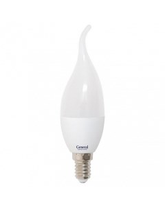 Лампа LED 10W E14 2700K свеча на ветру General