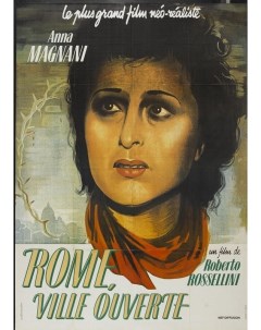 Постер к фильму Рим открытый город Roma citta aperta A3 Nobrand