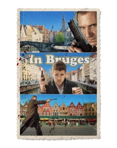 Постер к фильму Залечь на дно в Брюгге In Bruges 50x70 см Nobrand