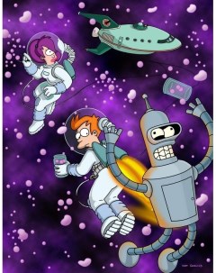 Постер к мультфильму Футурама Futurama A2 Nobrand