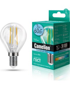 Лампа LED7 G45 FL 845 E14 Camelion