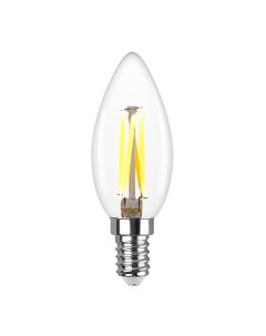 Лампа filament свеча С37 теплый свет 7Вт E14 2700K 695Лм 32486 7 Rev