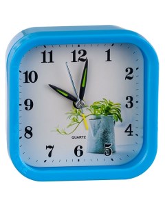 Часы PF TC 008 Quartz часы будильник PF TC 008 квадратные 9 5x9 5 см синие Perfeo